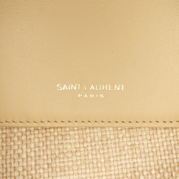 Pre-Loved Saint Laurent Monogram Raffia Uptown Wallet on Chain - Picture 10 of 12